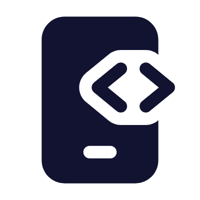 Smartphone Code, Animated Icon, Solid