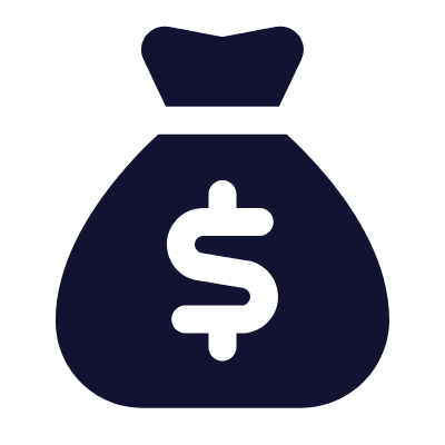 Dollar Bag, Animated Icon, Solid