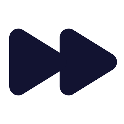 Fast Forward, Animated Icon, Solid