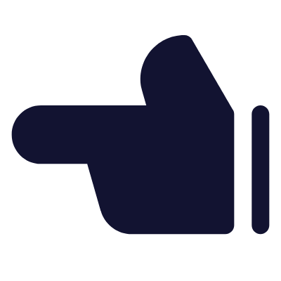 Finger Left, Animated Icon, Solid