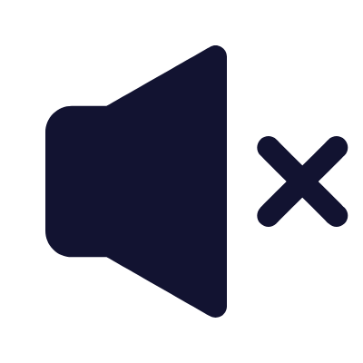Volume Mute, Animated Icon, Solid