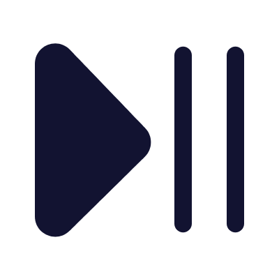 Play Pause, Animated Icon, Solid