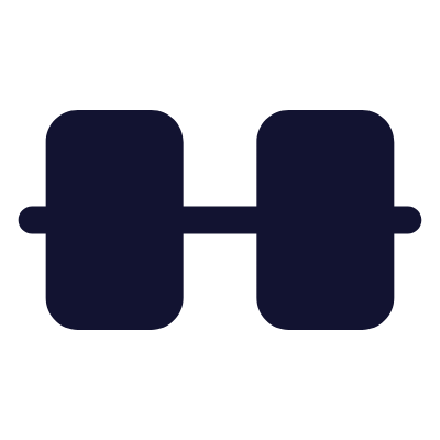 Dumbbell, Animated Icon, Solid