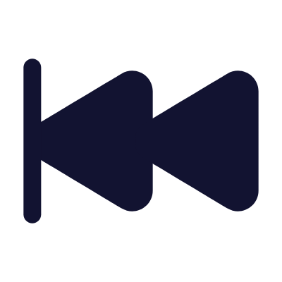 Fast Backward, Animated Icon, Solid