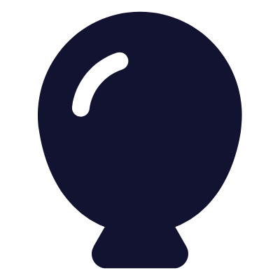 Balloon, Animated Icon, Solid