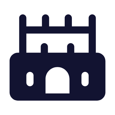Fortress, Animated Icon, Solid