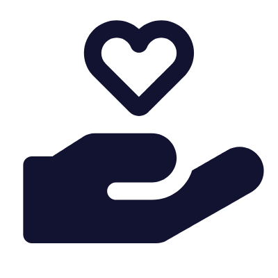 Hand Heart, Animated Icon, Solid