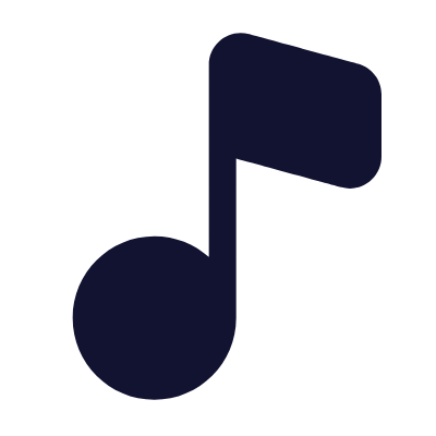 Music Note, Animated Icon, Solid