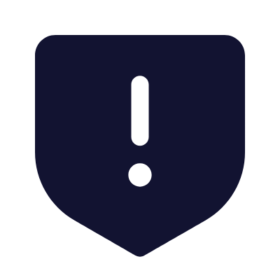 Shield Warning, Animated Icon, Solid