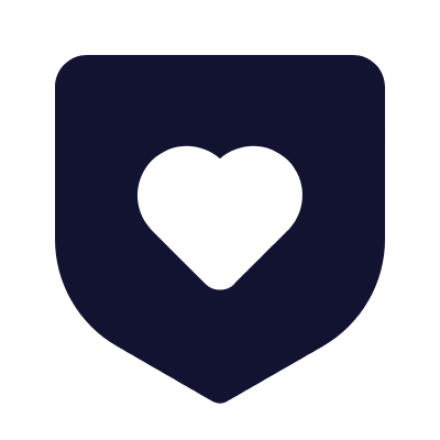 Shield Heart, Animated Icon, Solid