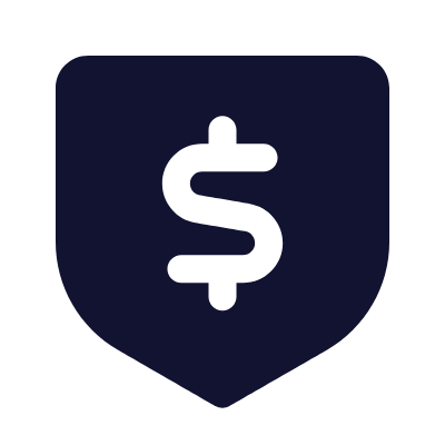 Shield Dollar, Animated Icon, Solid