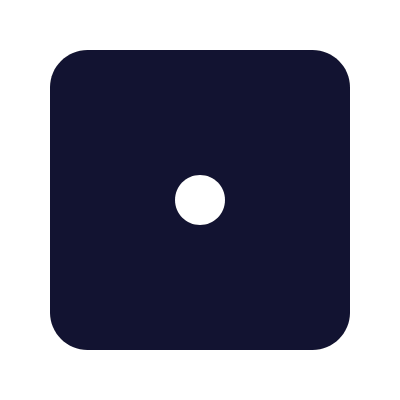 Dice One, Animated Icon, Solid