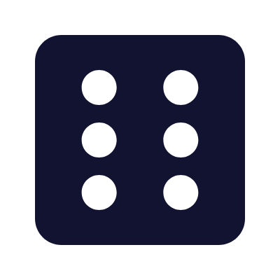 Dice Six, Animated Icon, Solid
