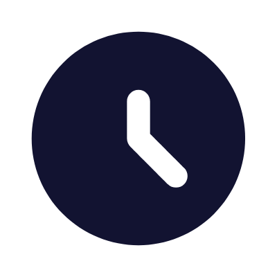 Clock, Animated Icon, Solid