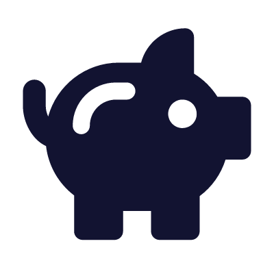 Piggy Bank, Animated Icon, Solid