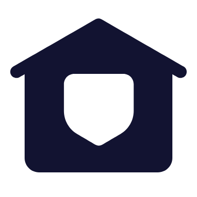 House Shield, Animated Icon, Solid