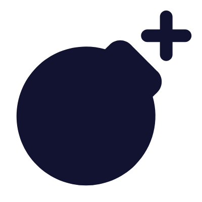Bomb, Animated Icon, Solid