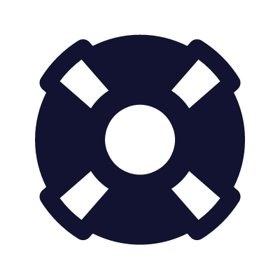 Lifebuoy, Animated Icon, Solid