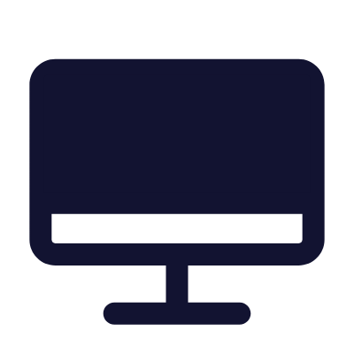 Desktop, Animated Icon, Solid