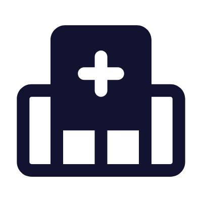 Hospital, Animated Icon, Solid