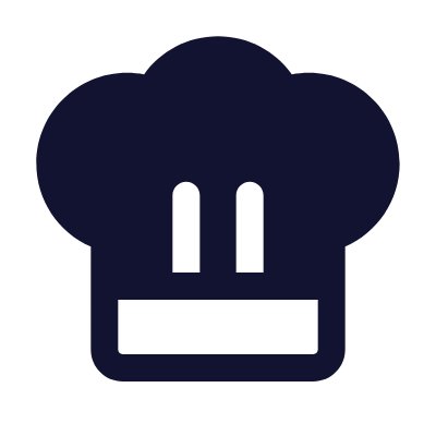 Chef Hat, Animated Icon, Solid