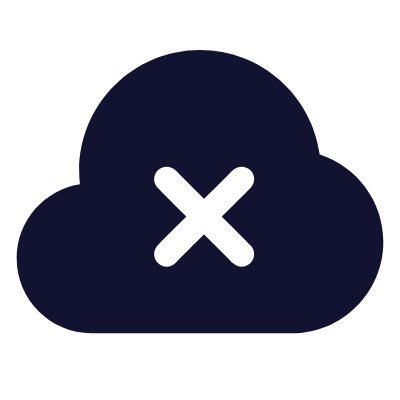 Cloud Error, Animated Icon, Solid