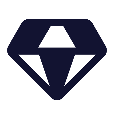 Diamond, Animated Icon, Solid