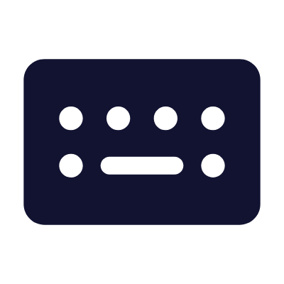 Keyboard, Animated Icon, Solid