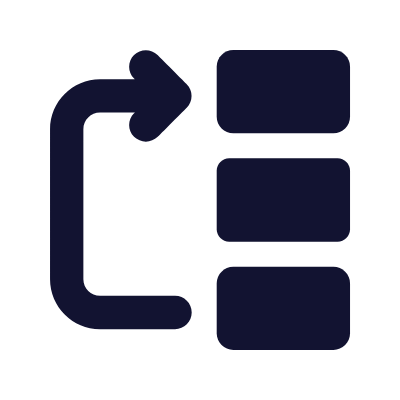 Order Bottom To Top, Animated Icon, Solid