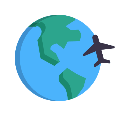 Travel Agency, Animated Icon, Flat
