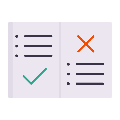Guidelines, Animated Icon, Flat