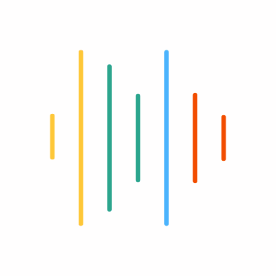 Sound Waves, Animated Icon, Flat