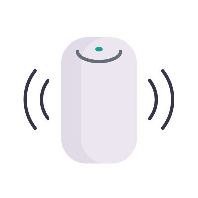 Homepod Speaker, Animated Icon, Flat
