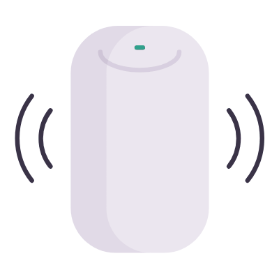 Homepod, Animated Icon, Flat