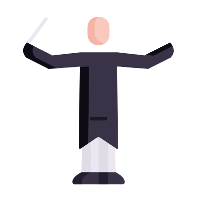 Conductor, Animated Icon, Flat