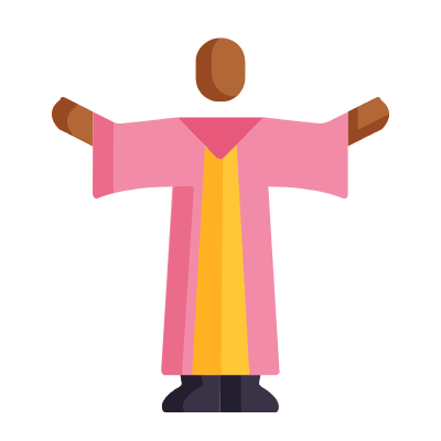 Chorister, Animated Icon, Flat