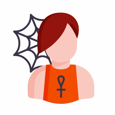 Man Goth, Animated Icon, Flat