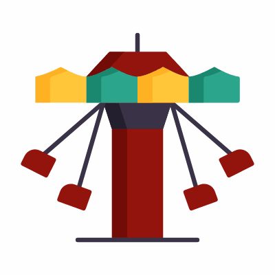 Carousel, Animated Icon, Flat