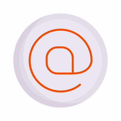 Email Circle, Animated Icon, Flat