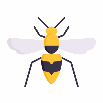 Hornet, Animated Icon, Flat