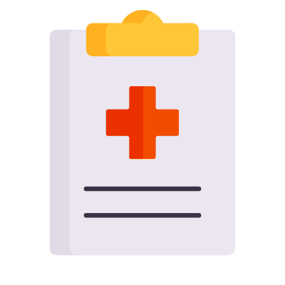 Medical Report, Animated Icon, Flat