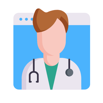 Online Consultation, Animated Icon, Flat