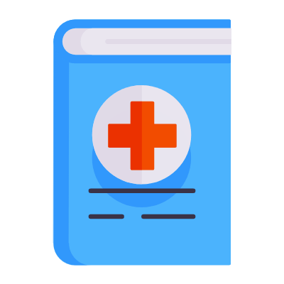 Medical Book, Animated Icon, Flat