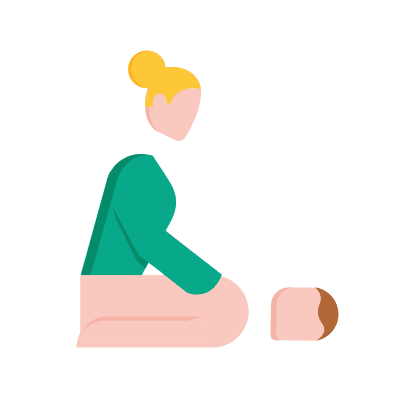 Massage, Animated Icon, Flat