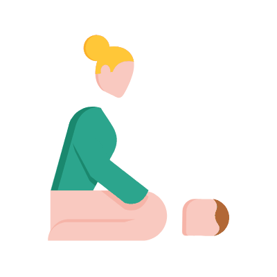 Massage, Animated Icon, Flat