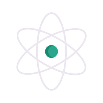 Atom, Animated Icon, Flat