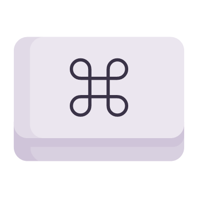 Command Key, Animated Icon, Flat