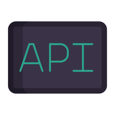 Api, Animated Icon, Flat