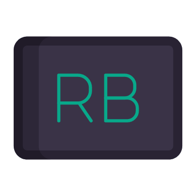 Ruby, Animated Icon, Flat