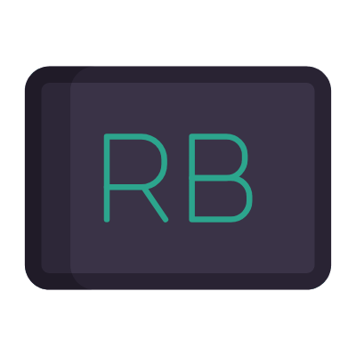 Ruby, Animated Icon, Flat